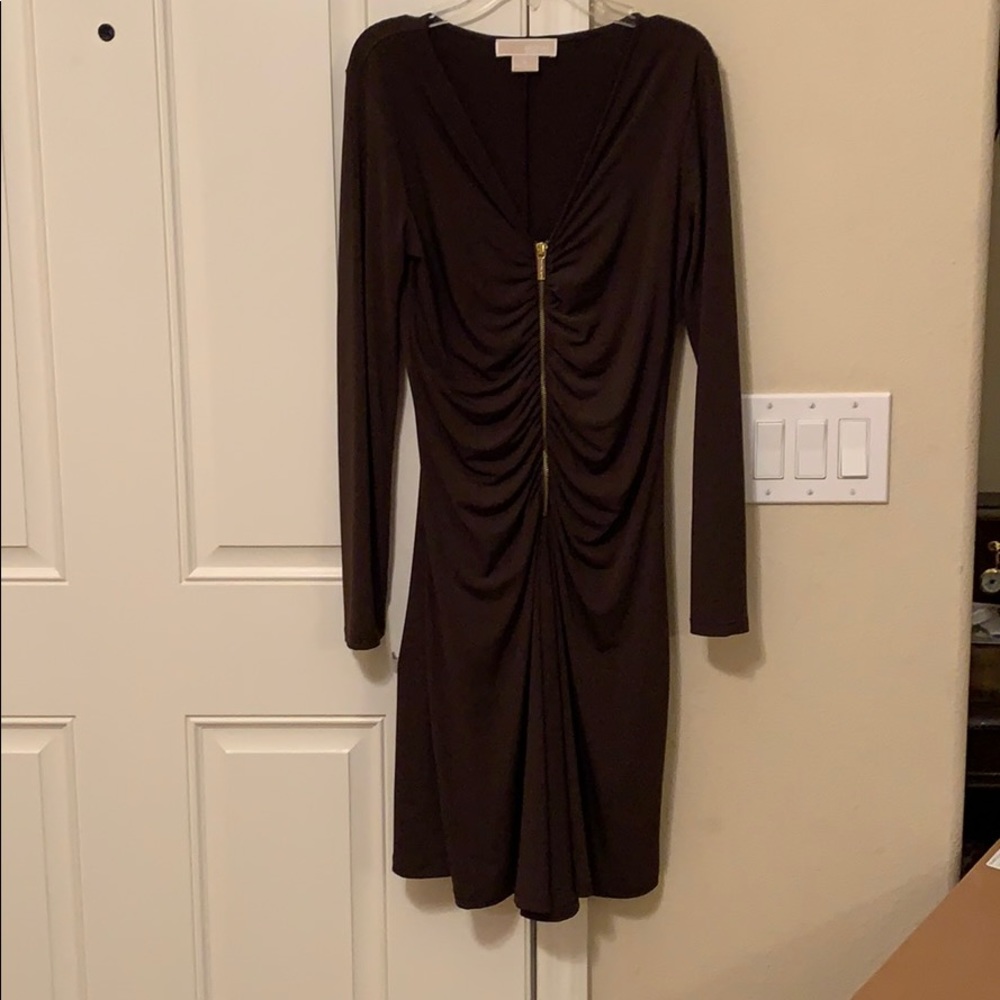 🔥🔥🔥Sexy Michael Kors brown cocktail dress